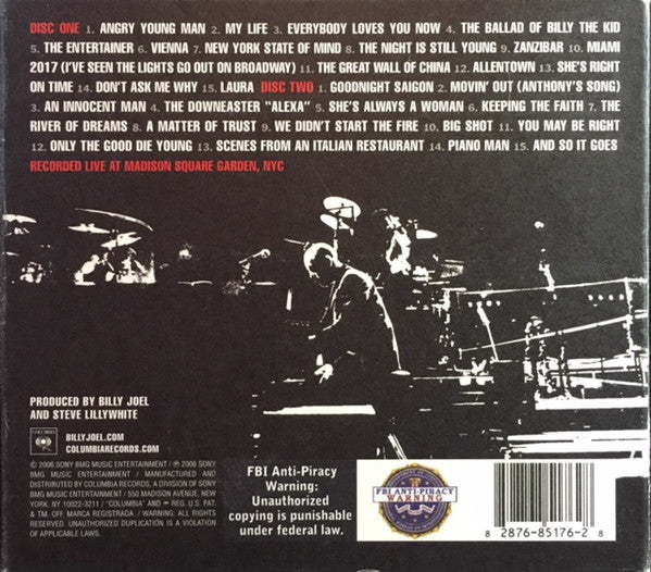 Billy Joel : 12 Gardens Live (2xCD, Album, Dig)
