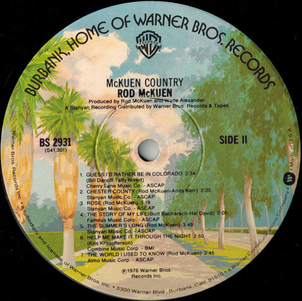 Rod McKuen : McKuen Country (LP, Album, Win)