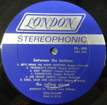 The Rolling Stones : Between The Buttons (LP, Album, Bes)