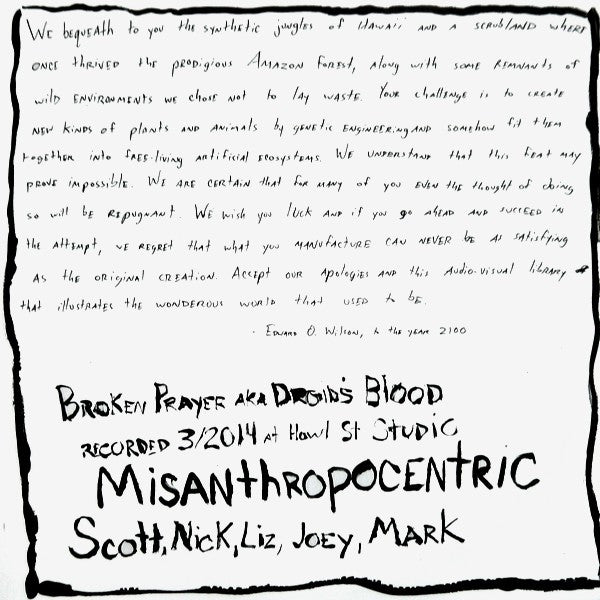 Broken Prayer : Misanthropocentric A.K.A. Droid's Blood (LP, Album)