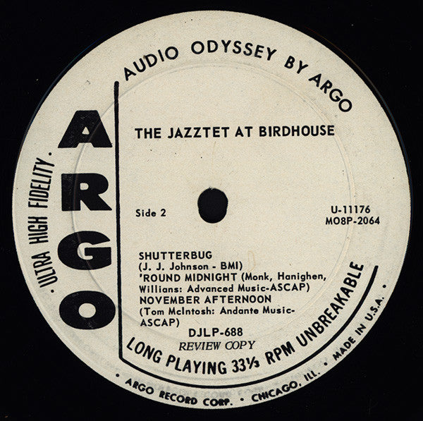 The Jazztet : At Birdhouse (LP, Album, Mono, Promo)