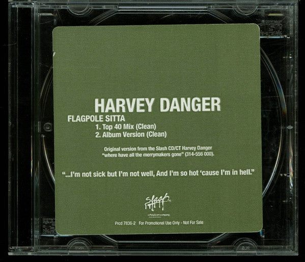 Harvey Danger (2) : Flagpole Sitta (CD, Single, Promo)