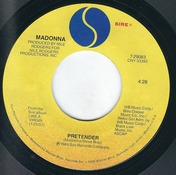 Madonna : Material Girl (7", Single, Styrene, All)