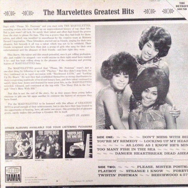 The Marvelettes : Marvelettes Greatest Hits (LP, Comp, Mono)