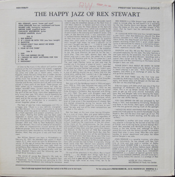 Rex Stewart : The Happy Jazz Of Rex Stewart (LP, Album, Mono)