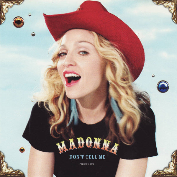 Madonna : Don't Tell Me (CD, Single, Promo)