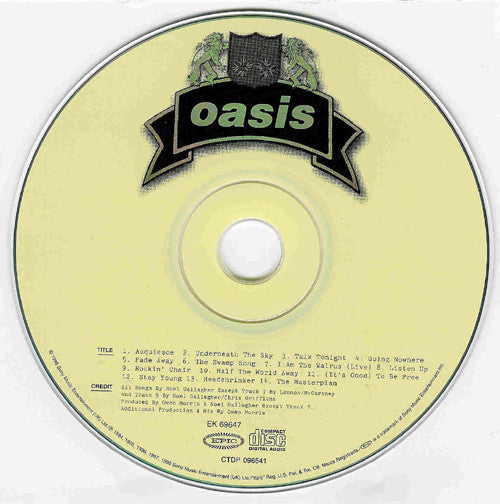 Oasis (2) : The Masterplan (CD, Comp)