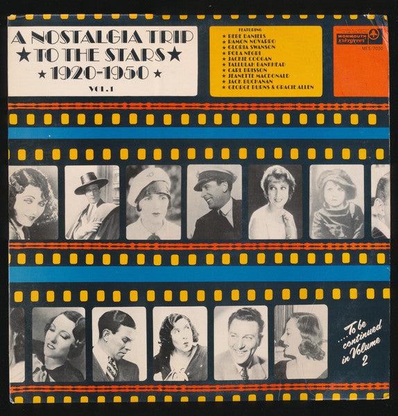 Various : A Nostalgia Trip To The Stars 1920-1950, Vol. 1 (LP, Comp)