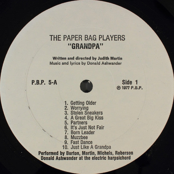 The Paper Bag Players : "Grandpa" And "Everybody, Everybody" (LP)