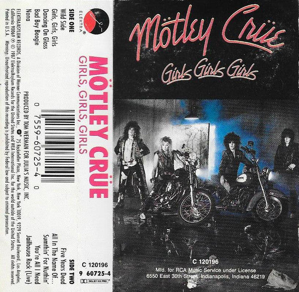 Mötley Crüe : Girls, Girls, Girls (Cass, Album, Club)