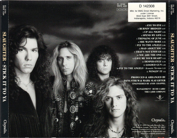 Slaughter : Stick It To Ya (CD, Album, Club)