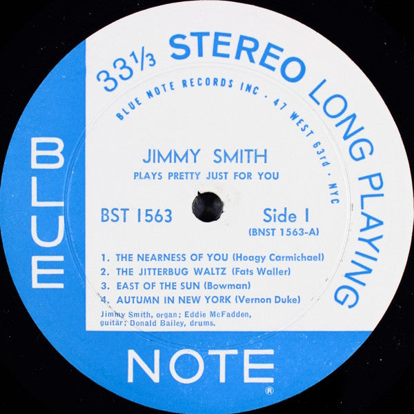 Jimmy Smith : Plays Pretty Just For You (LP, Album)