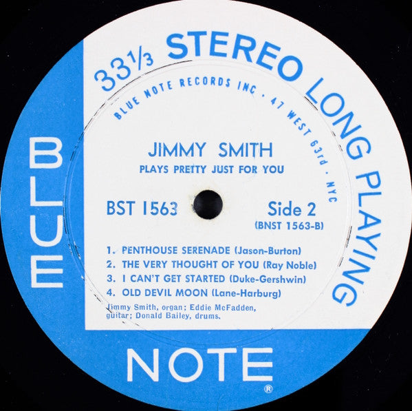 Jimmy Smith : Plays Pretty Just For You (LP, Album)
