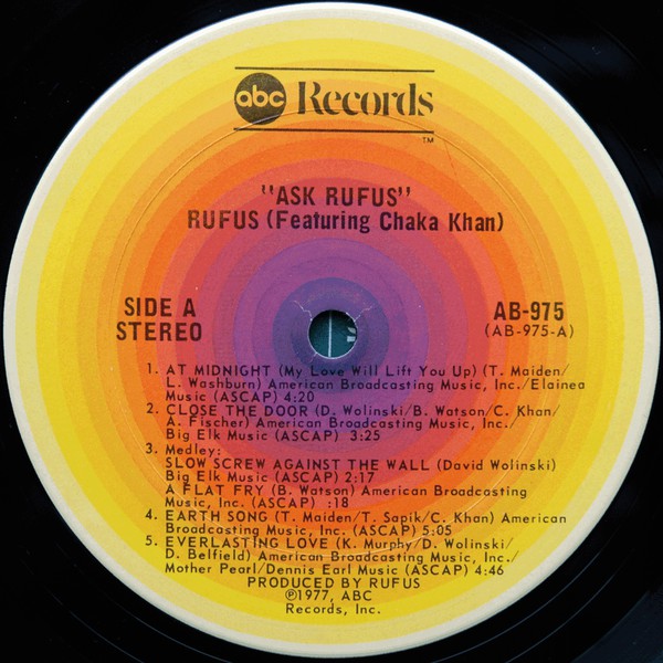 Rufus Featuring Chaka Khan* : Ask Rufus (LP, Album, San)