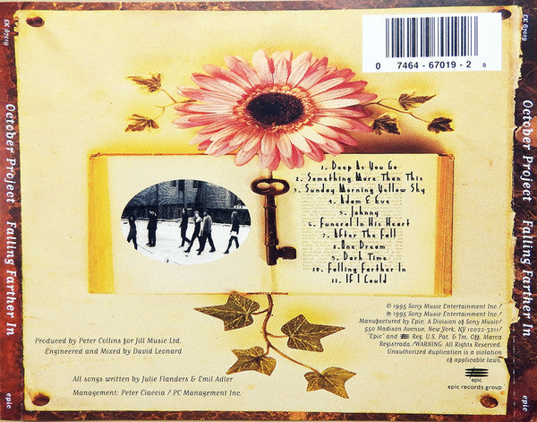 October Project : Falling Farther In (CD, Album, RP, Pit)