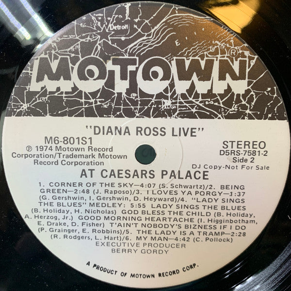Diana Ross : Diana Ross Live At Caesars Palace (LP, Album, Promo, Hol)