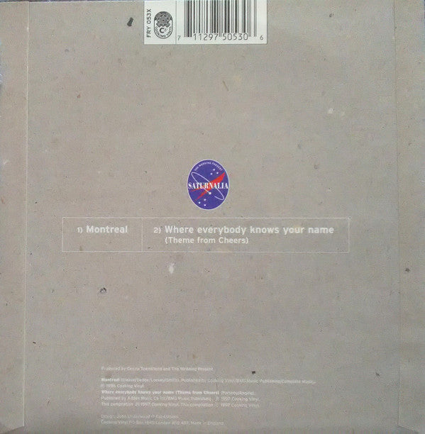 The Wedding Present : Montreal (7", Single)