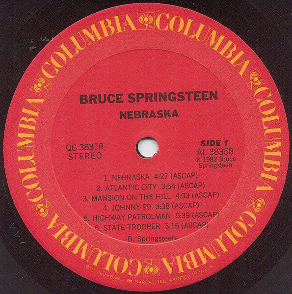 Bruce Springsteen : Nebraska (LP, Album, Pit)