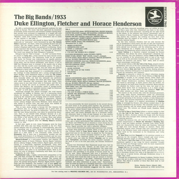 Various : The Big Bands/1933 (LP, Comp, RM)