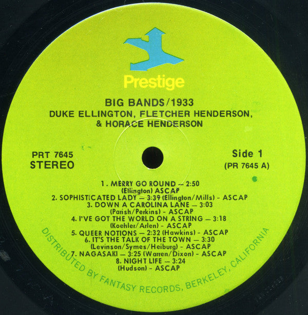 Various : The Big Bands/1933 (LP, Comp, RM)