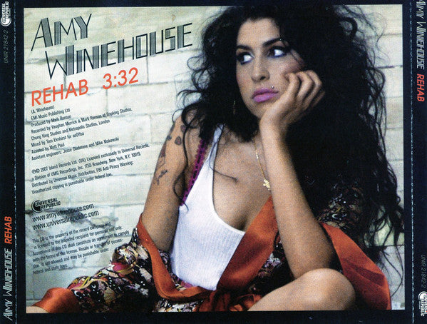 Amy Winehouse : Rehab  (CD, Single, Promo)