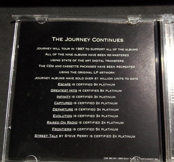 Journey : The Journey Continues (CD, Comp, Promo)