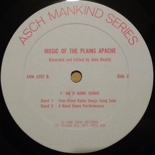 John Beatty (4) : Music Of The Plains Apache (LP)