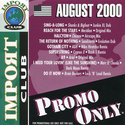 Various : Promo Only Import Club: August 2000 (CD, Comp, Promo)
