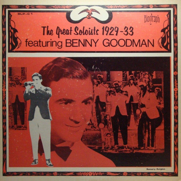 Benny Goodman : The Great Soloists 1929-33 Featuring Benny Goodman (LP, Comp)
