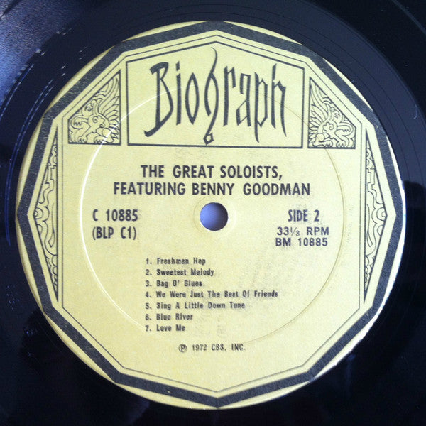 Benny Goodman : The Great Soloists 1929-33 Featuring Benny Goodman (LP, Comp)