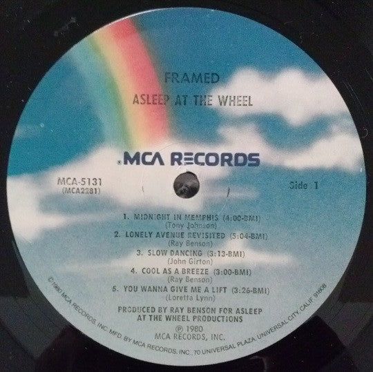 Asleep At The Wheel : Framed (LP, Album, Pin)