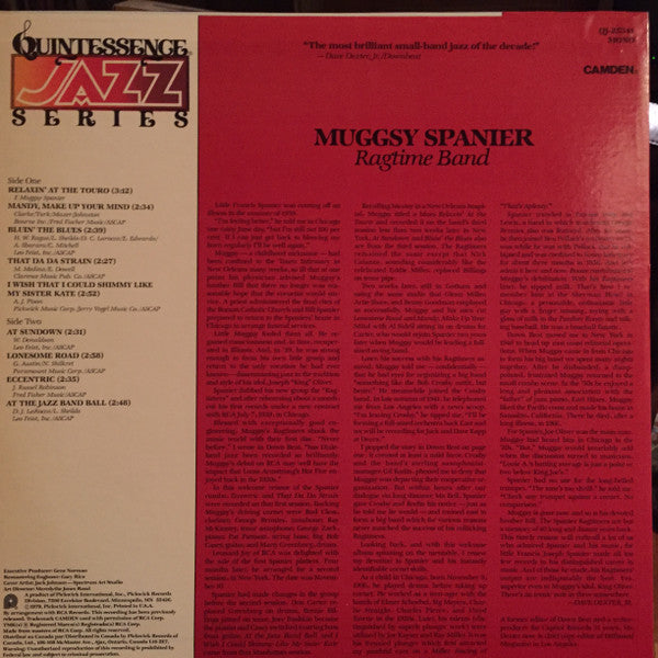 Muggsy Spanier's Ragtime Band : Muggsy Spanier's Ragtime Band (LP, Mono)