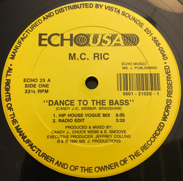 M.C. Ric : Dance To The Bass (12")