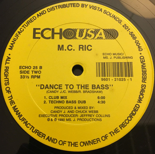 M.C. Ric : Dance To The Bass (12")