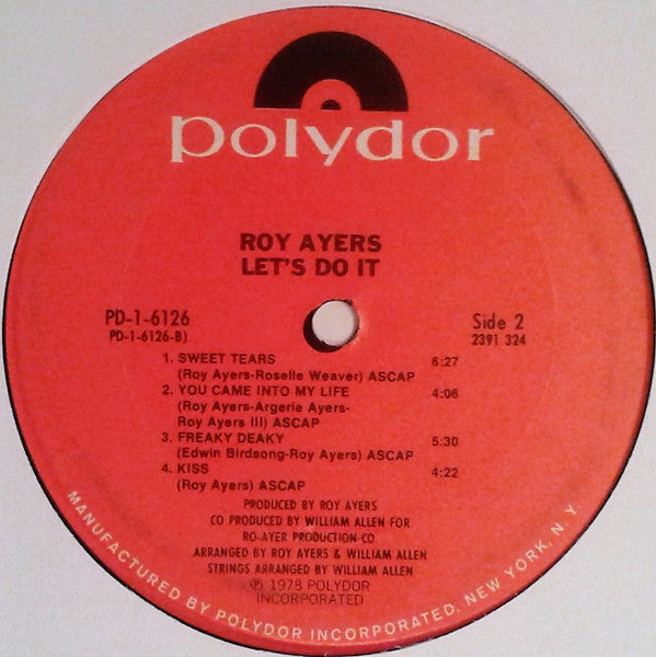 Roy Ayers : Let's Do It (LP, Album, Ter)