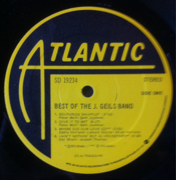 The J. Geils Band : Best Of The J. Geils Band (LP, Comp, PR)