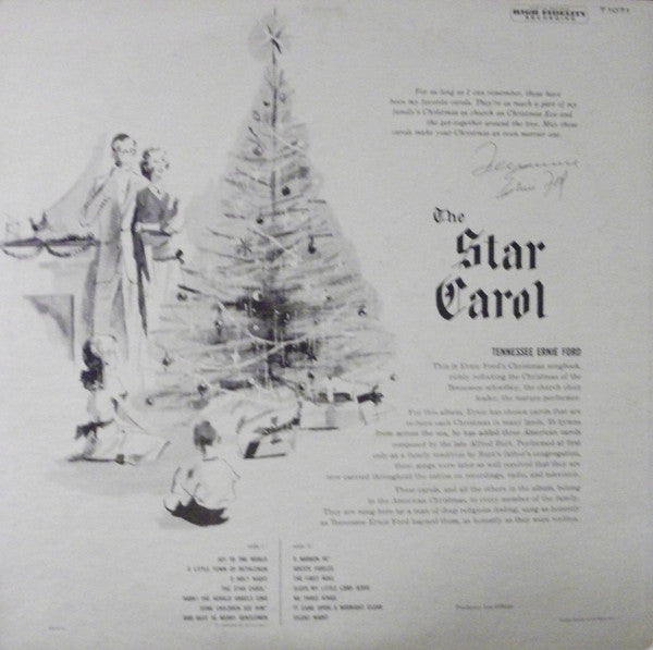 Tennessee Ernie Ford : The Star Carol (LP, Album, Mono, Scr)