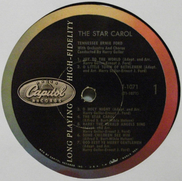 Tennessee Ernie Ford : The Star Carol (LP, Album, Mono, Scr)