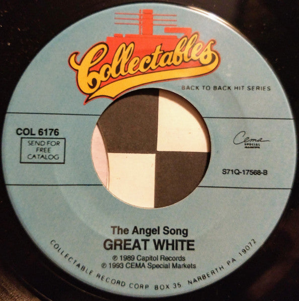 Great White : Once Bitten, Twice Shy / The Angel Song (7", Single)