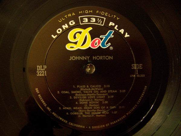 Johnny Horton : More Johnny Horton Specials-America's Most Creative Folk Singer (LP, Album, Comp, Mono)