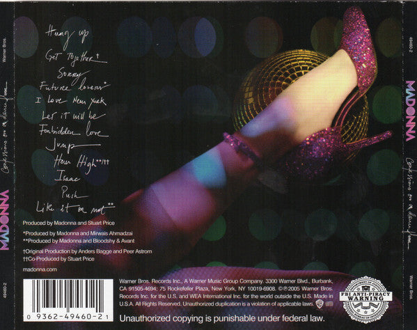 Madonna : Confessions On A Dance Floor (CD, Album, Mixed)
