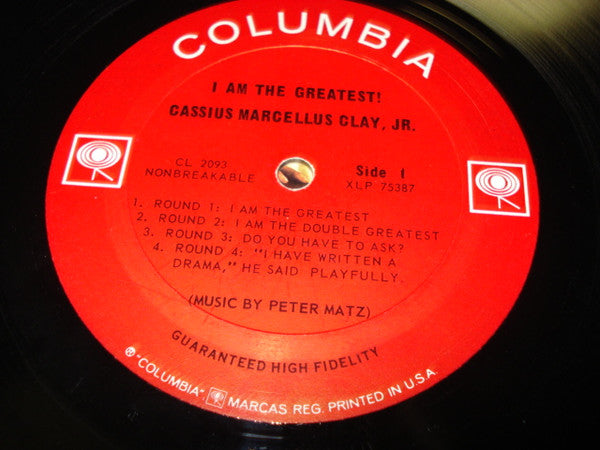 Cassius Clay : I Am The Greatest! (LP, Album, Mono)