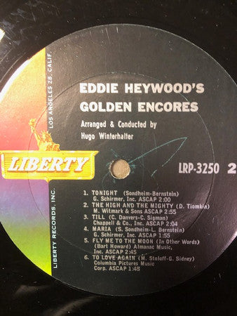 Eddie Heywood And His Orchestra : Golden Encores (LP)