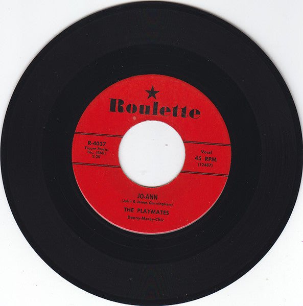 The Playmates : Jo-Ann (7", Single, Ind)