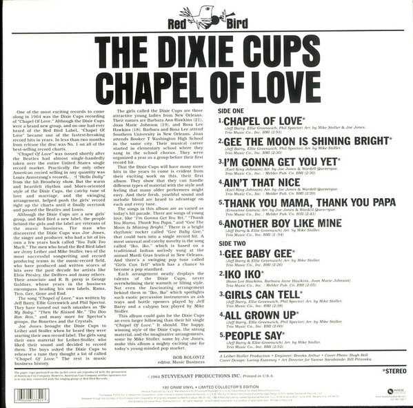 The Dixie Cups : Chapel Of Love (LP, Album, Mono, Ltd, RE, 180)