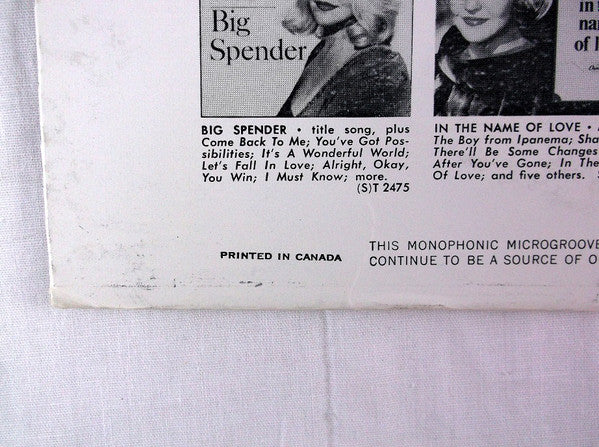 Peggy Lee : Guitars A Là Lee (LP, Album, Mono)