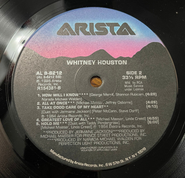 Whitney Houston : Whitney Houston (LP, Album, Club, Bar)