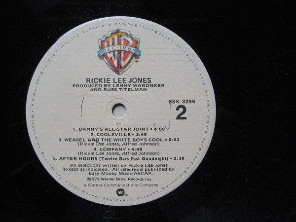 Rickie Lee Jones : Rickie Lee Jones (LP, Album, Los)