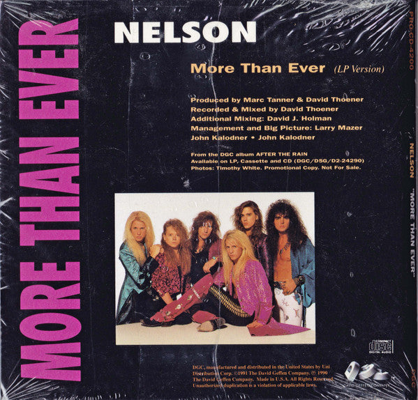 Nelson (4) : More Than Ever (CD, Single, Promo)