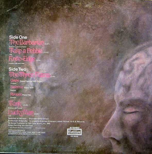 Emerson, Lake & Palmer : Emerson, Lake & Palmer (LP, Album, BW )